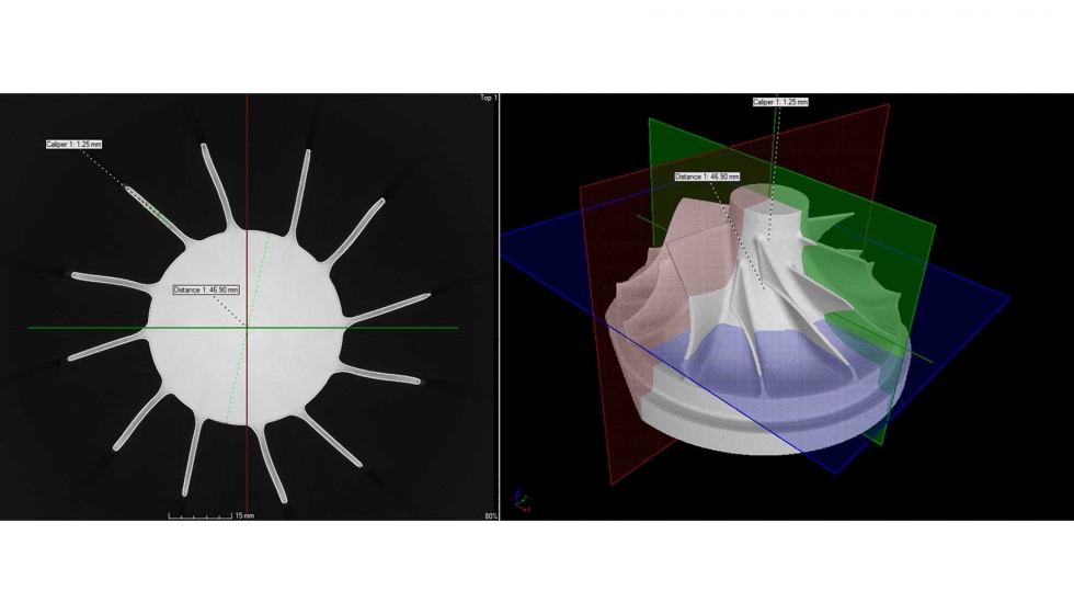 Tomografa de Impeler en Ti6Al4V: las zonas de oclusin ptica no son problemas para los rayos X