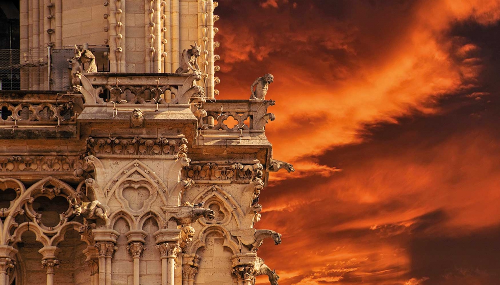 Imagen de las grgolas de Notre Dame