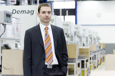 Michel Luzio, head of production of the factory of Tyco Electronics in Steinach