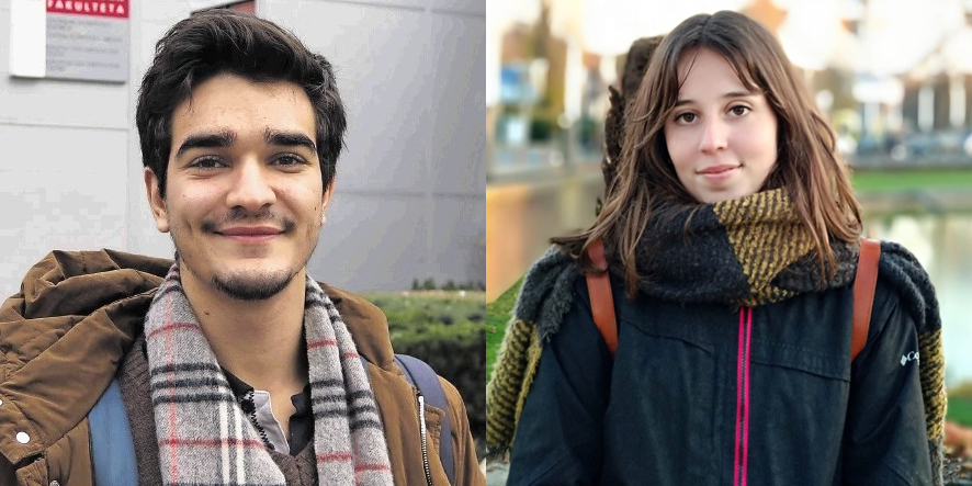 Alejandro Artiach e Irene Rodrguez, los dos estudiantes que participarn en el Yout Ag Summit