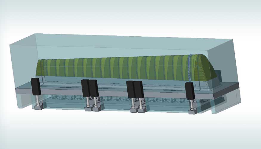 Herramienta RTM modular para el borde ataque del ala