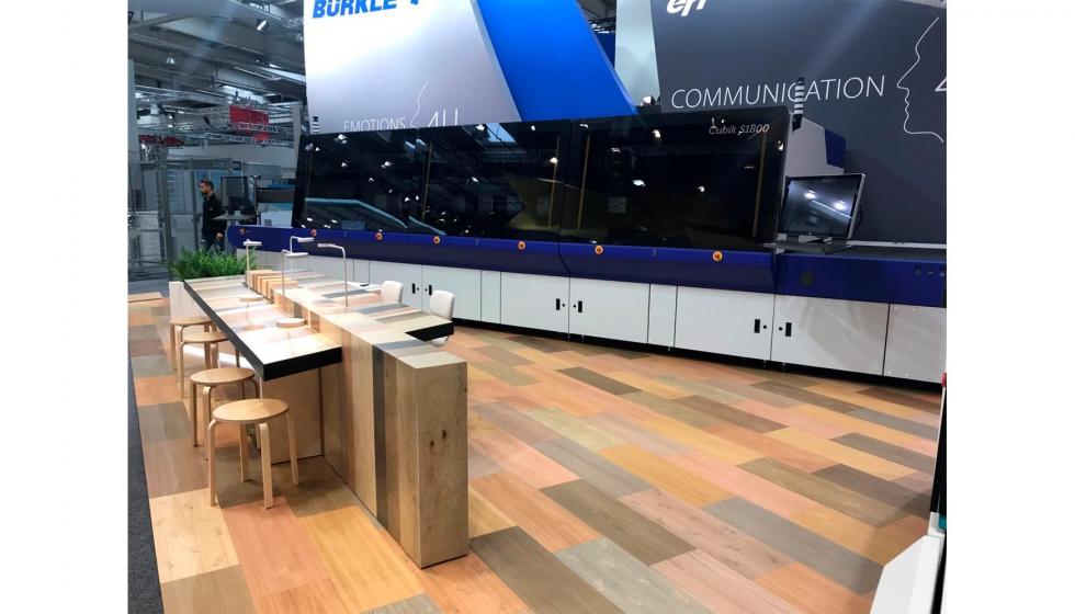 EFI y Brkle presentan las soluciones para la decoracin digital de madera en la feria Ligna, en Hannover, Alemania, celebrada del 27 al 31 de mayo...