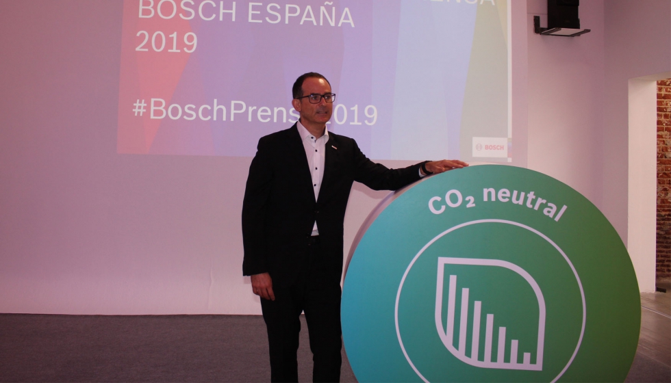 Javier Gonzlez Pareja, presidente del Grupo Bosch para Espaa y Portugal durante la presentacin de los resultados del Grupo en 2018...