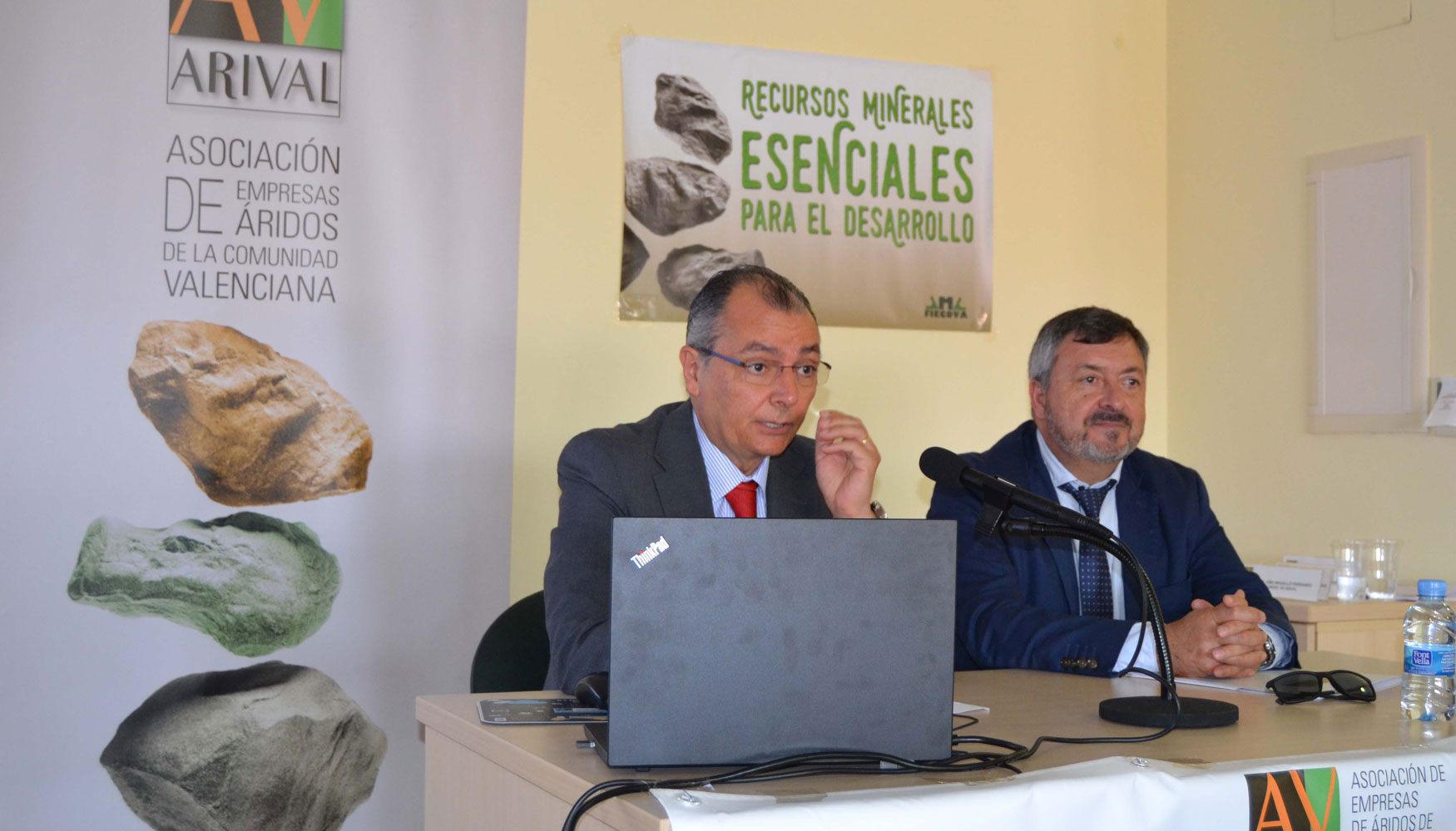 Salvador Navarro, presidente de la CEV, y Custodio Monfort, presidente de Arival