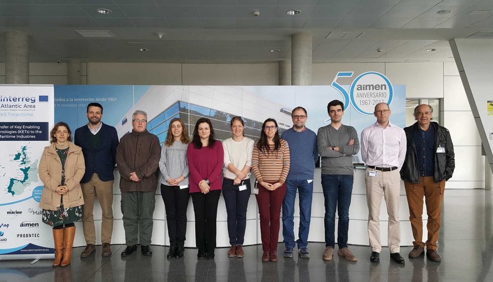 Foto de familia de los participantes del proyecto KETmaritime