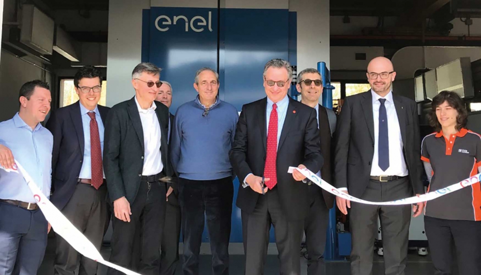 Inauguracin de la nueva mquina Laserdyne 795 en Enel Produzione. Foto: Cortesa de Enel