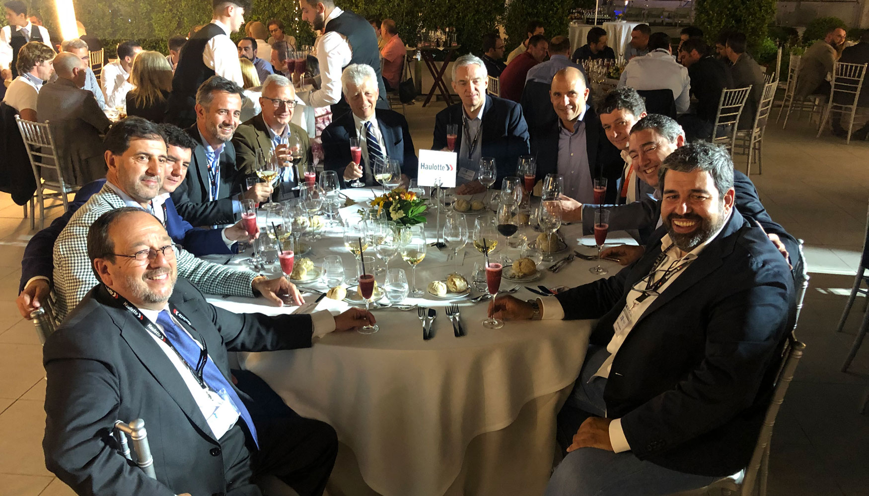 Mesa presidencial en la cena de gala de la 25 Convencin de Anapat