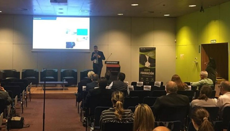 Un momento de la ponencia �Nuevas soluciones tecnol�gicas aplicables a instalaciones de alta seguridad' impartida en el marco del III Congreso de...