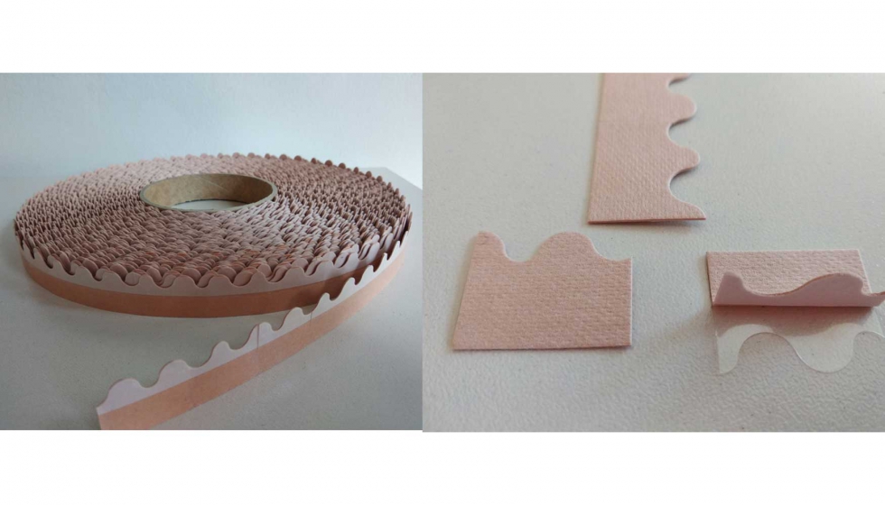 Tacos de papel, adhesive de baja adherencia