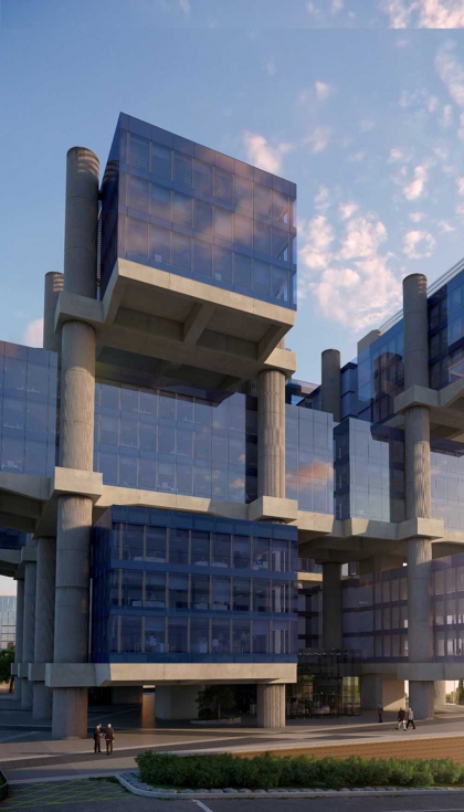 Edificio Los Cubos en Madrid, proyecto de rehabilitacin del estudio de arquitectura Chapman Taylor