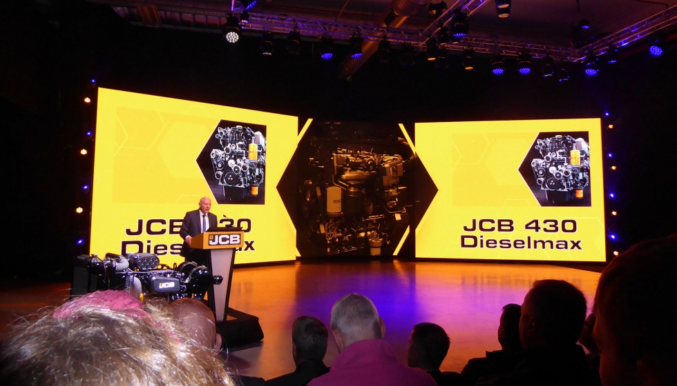 Momento de la presentacin del JCB 430 DieselMax