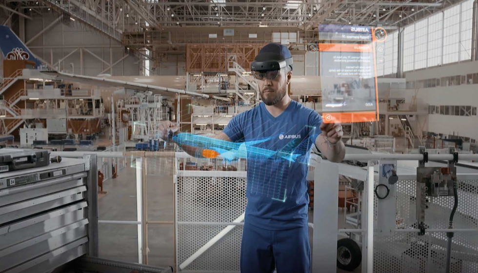 Airbus y Microsoft dan un pao ms gracias a las nuevas funcionalidades avanzadas que se incluyen en HoloLens 2