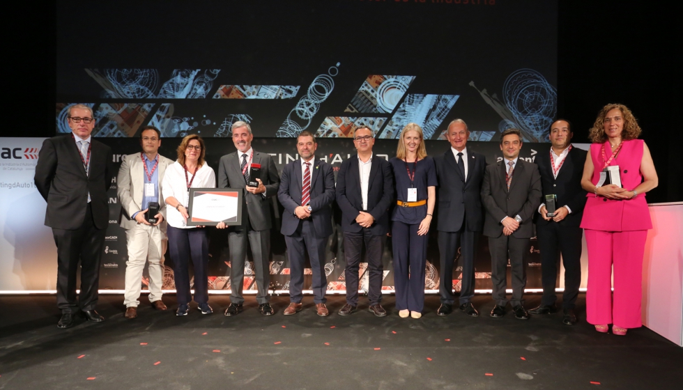 Foto de grupo de los galardonados con lo Premios CIAC, entregados en la 4 edicin del Mting d'Auto