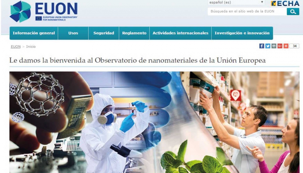 El Observatorio de nanomateriales de la Unin Europea ofrece informacin sobre los nanomateriales existentes en el mercado de la UE...