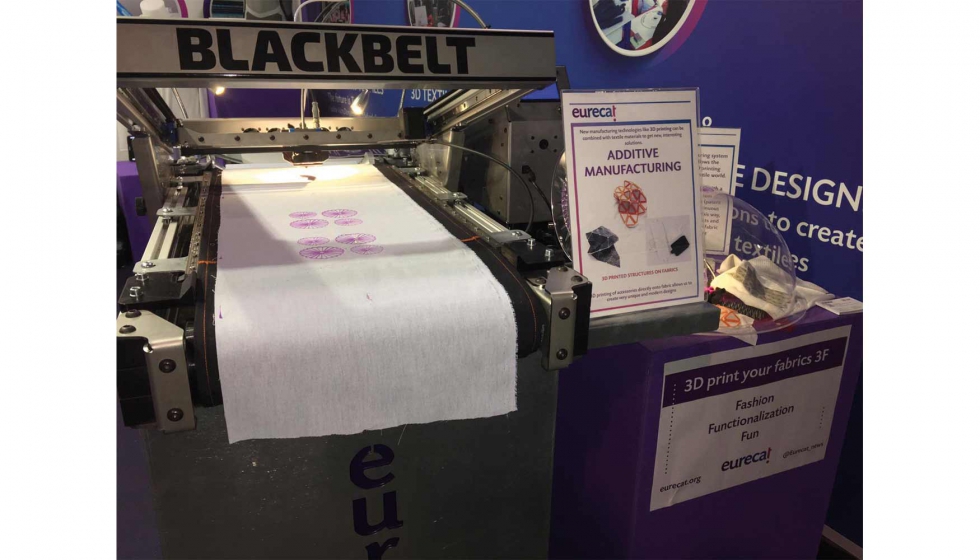Tecnologa 'Blackbelt 3D-Textil' exhibida en ITMA 2019