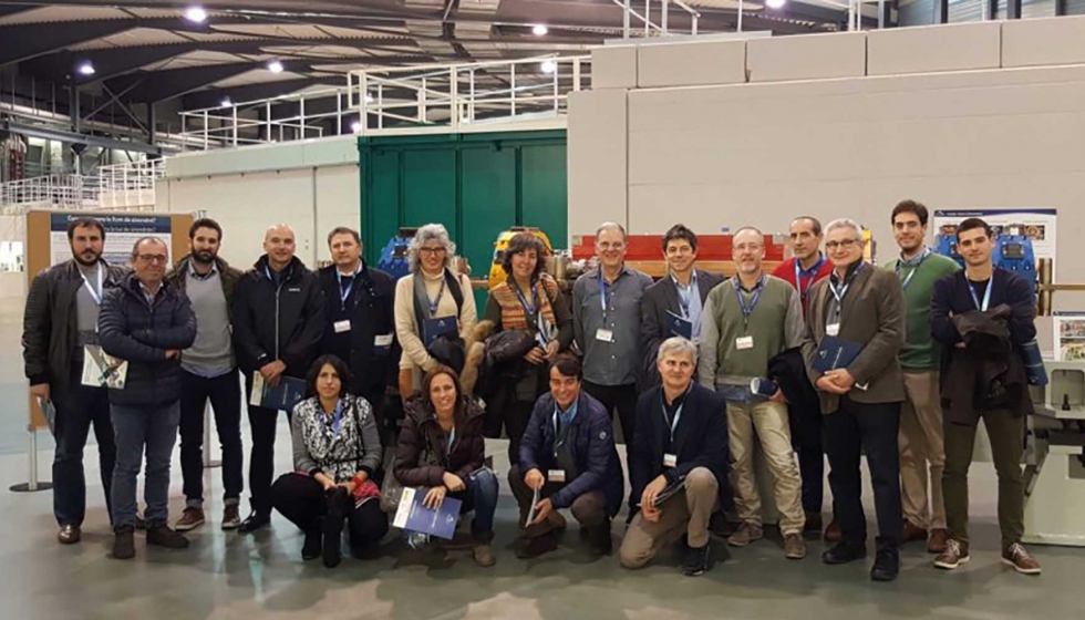 Los socios de la AEI Txtils visitaron el Sincrotrn Alba