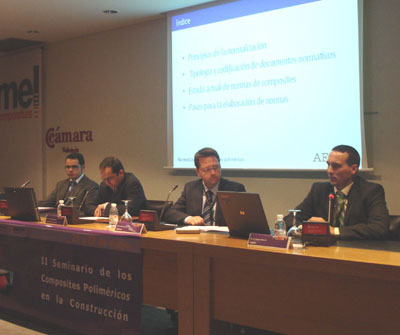 Daniel Mass, AENOR, spoke of the creation of regulations in the sector of the construction