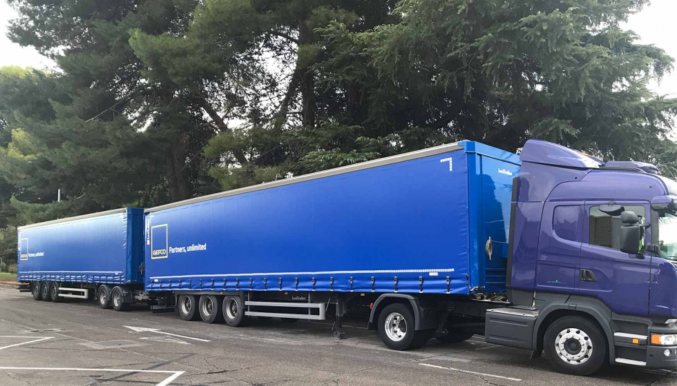 Duo trailer (EMS 70) probado con xito por GEFCO entre las fbricas en Villverde y Vigo para el transporte de embalajes en un sentido y de piezas de...