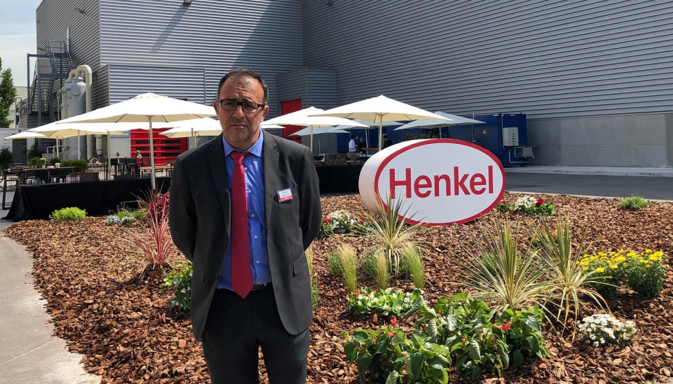 Jaume Anguera, jefe del nuevo Hub europeo de Henkel, atendi a la prensa antes de la inauguracin oficial