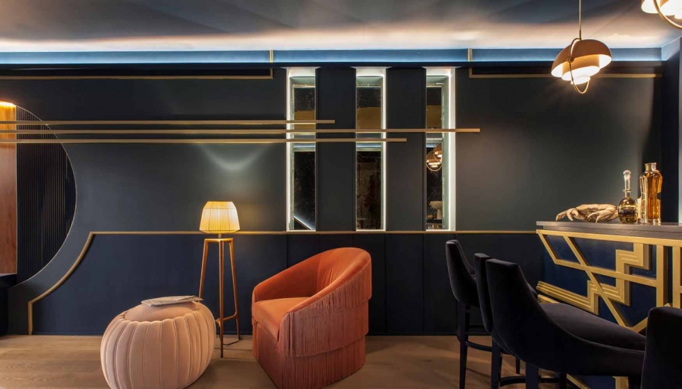 El estudio marbell sorprendi con una espectacular propuesta de diseo interior de un lounge bar efmero en la recin celebrada exposicin Marbella...