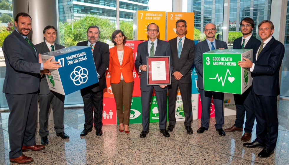Con la obtencin del certificado de Empresa Saludable de AENOR, Iberdrola contribuye al cumplimiento de los Objetivos de Desarrollo Sostenible...