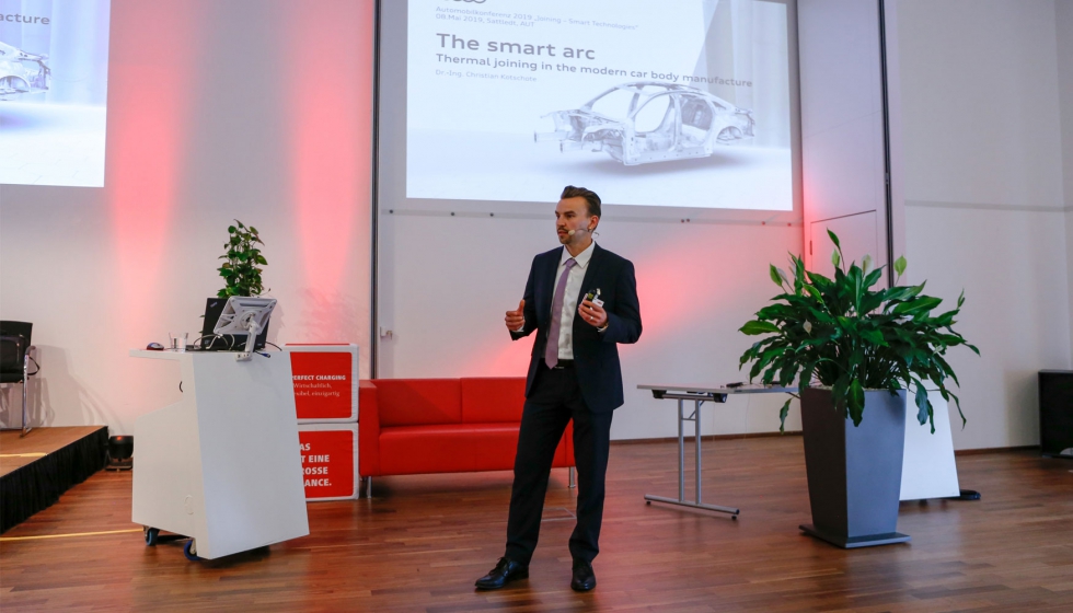 Christian Kotschote de Audi demostr que la conexin en red durante la produccin puede incrementar el Output de los procesos de soldadura...