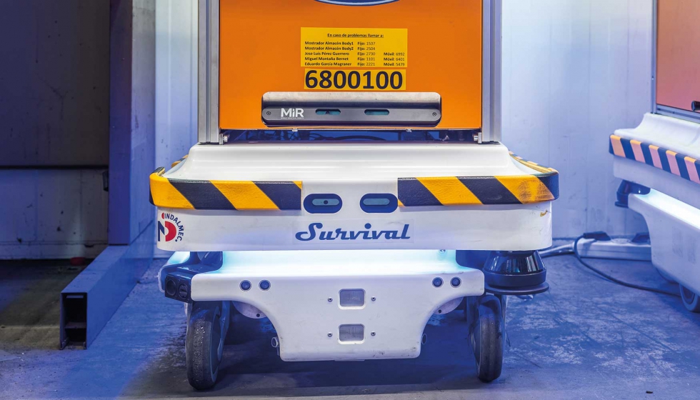 Ford compr su primer robot autnomo MiR100 en colaboracin, que suministra piezas de repuesto a la planta de fabricacin, hace ao y medio...