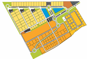 Boecillo foto3: Plano de la superficie total que ocupar el parque tecnolgico de Boecillo, en Castilla y Len