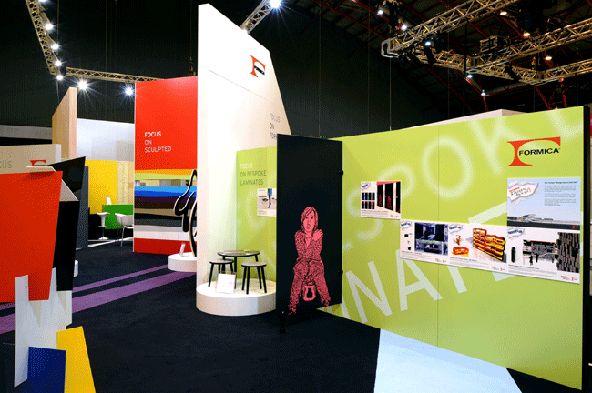 Stand de Formica durante la ltima edicin de la Feria '100% Design' de Londres