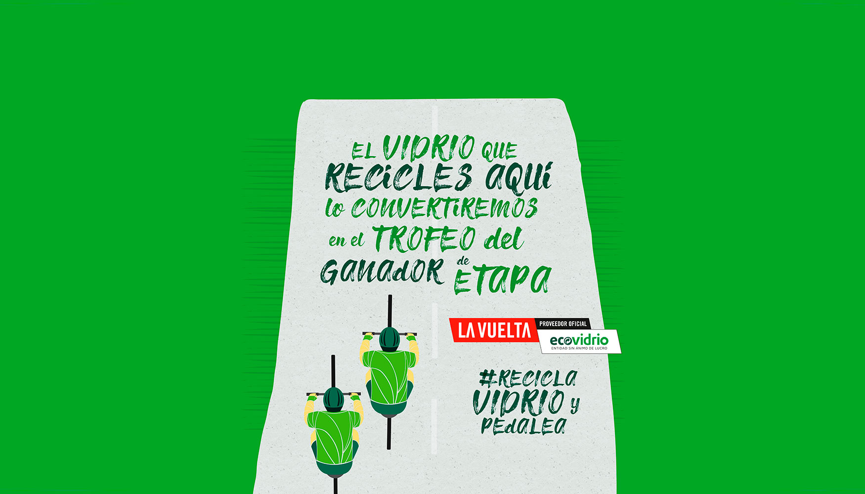 Con la campaa Recicla Vidrio y Pedalea se han desplegado contenedores vinilados con la imagen de la campaa en hasta 20 municipios de las 19...