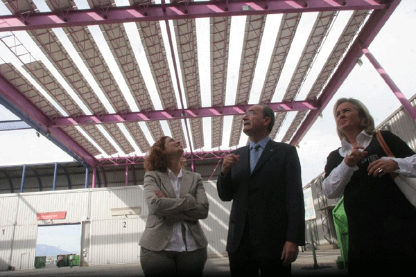 Inauguracin de las placas fotovoltaicas en el Palacio de Ferias y Congresos de Mlaga
