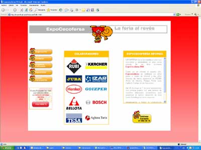 Web page of Expocecofersa