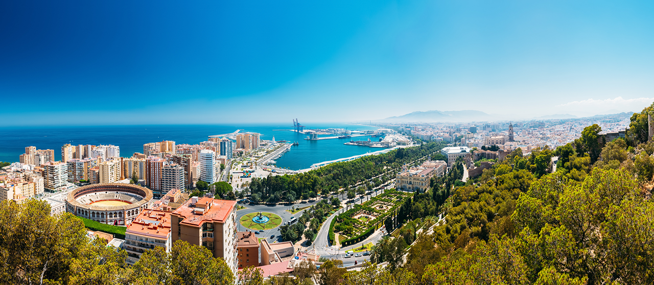 Vista de M�laga, cidade onde se testa a tecnologia das redes inteligentes