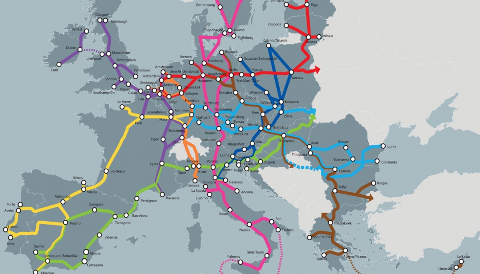 Los Corredores ferroviarios transeuropeos se frenan en España
