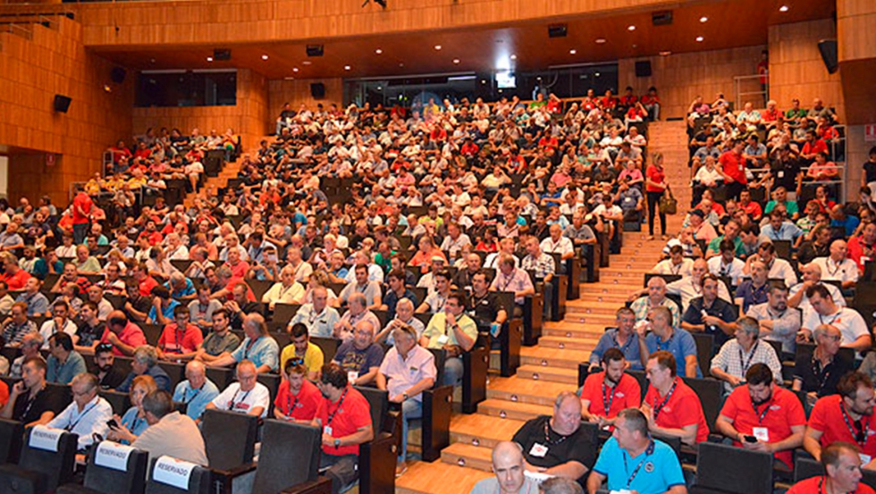 Aspecto que present el Palacio de Congresos de Huesca