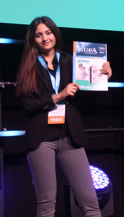 Janina Delgado, de Vtrea, presente en el evento finlands