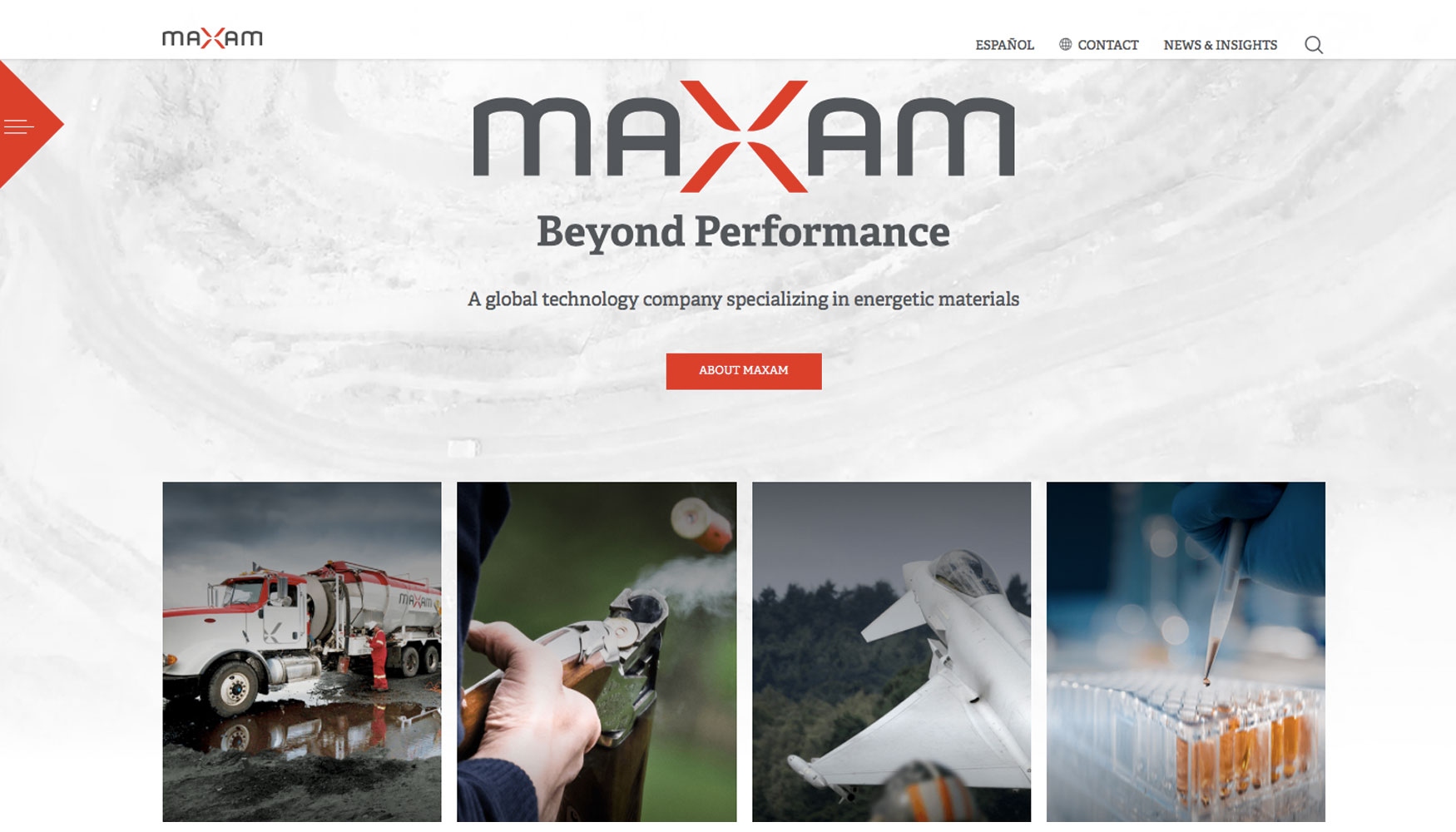 Nueva web corporativa de Maxam