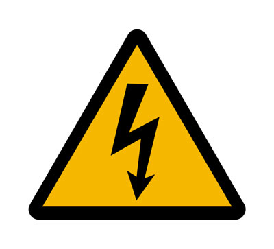 Las zonas con riesgos elctricos han de estar correctamente sealadas y limitadas