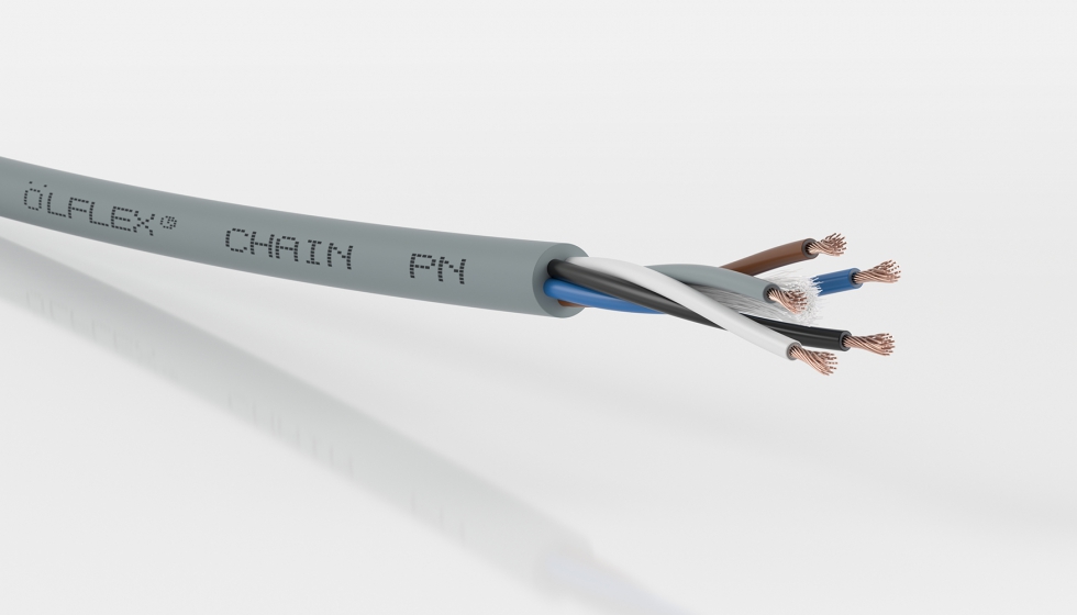 El cable flex Chain PN de Lapp certificado Profinet garantiza la alimentacin a 24 V de los dispositivos para minimizar los fallos en la red...