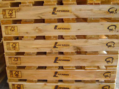 Lafarge has been the first company to use pallets and sacks with the FSC certificate