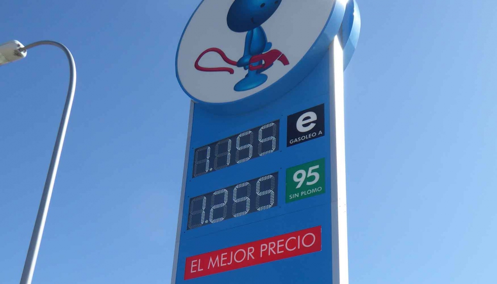 Precios del gasleo A y de la gasolina 95 durante la maana del 6 de septiembre
