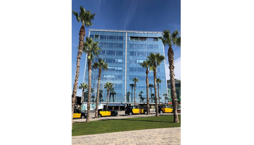 El edificio Ocean, situado cerca del Paseo Martimo de Barcelona alberga las nuevas oficinas de Dassault Systmes en la Ciudad Condal...