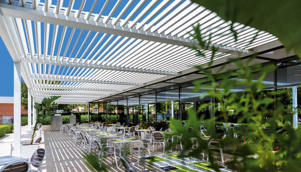 El hotel Meli Mediterrneo disfruta de la prgola bioclimtica de Saxun