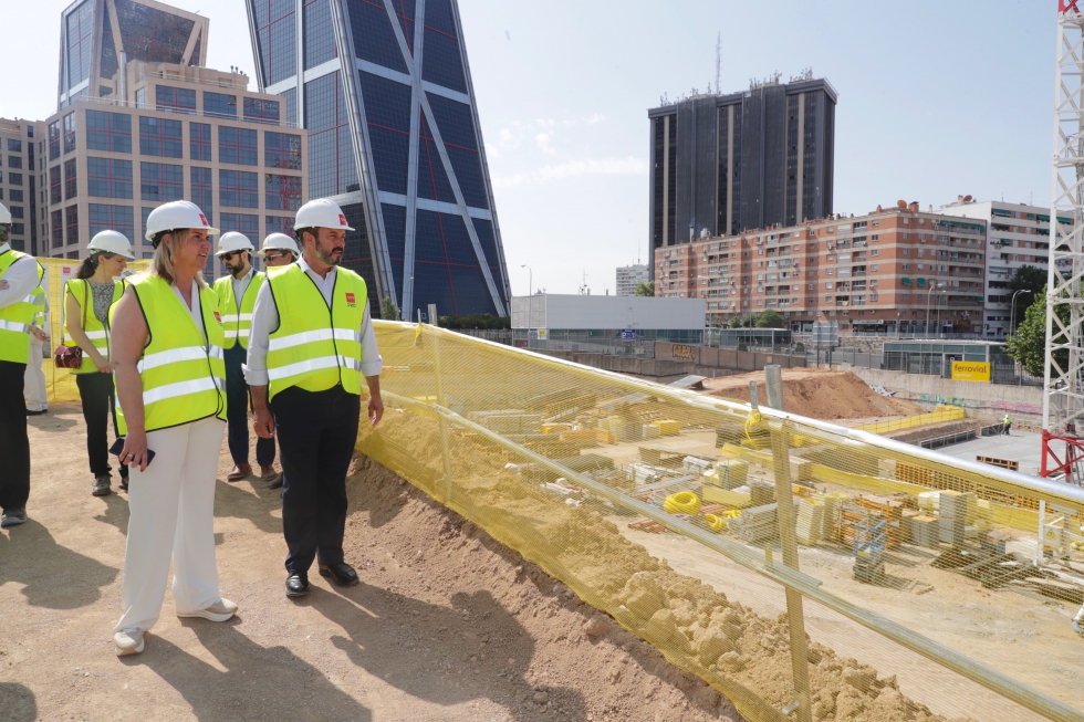 Visita a las obras del presidente de la Comunidad de Madrid en funciones, Pedro Rolln en el mes de julio de 2019