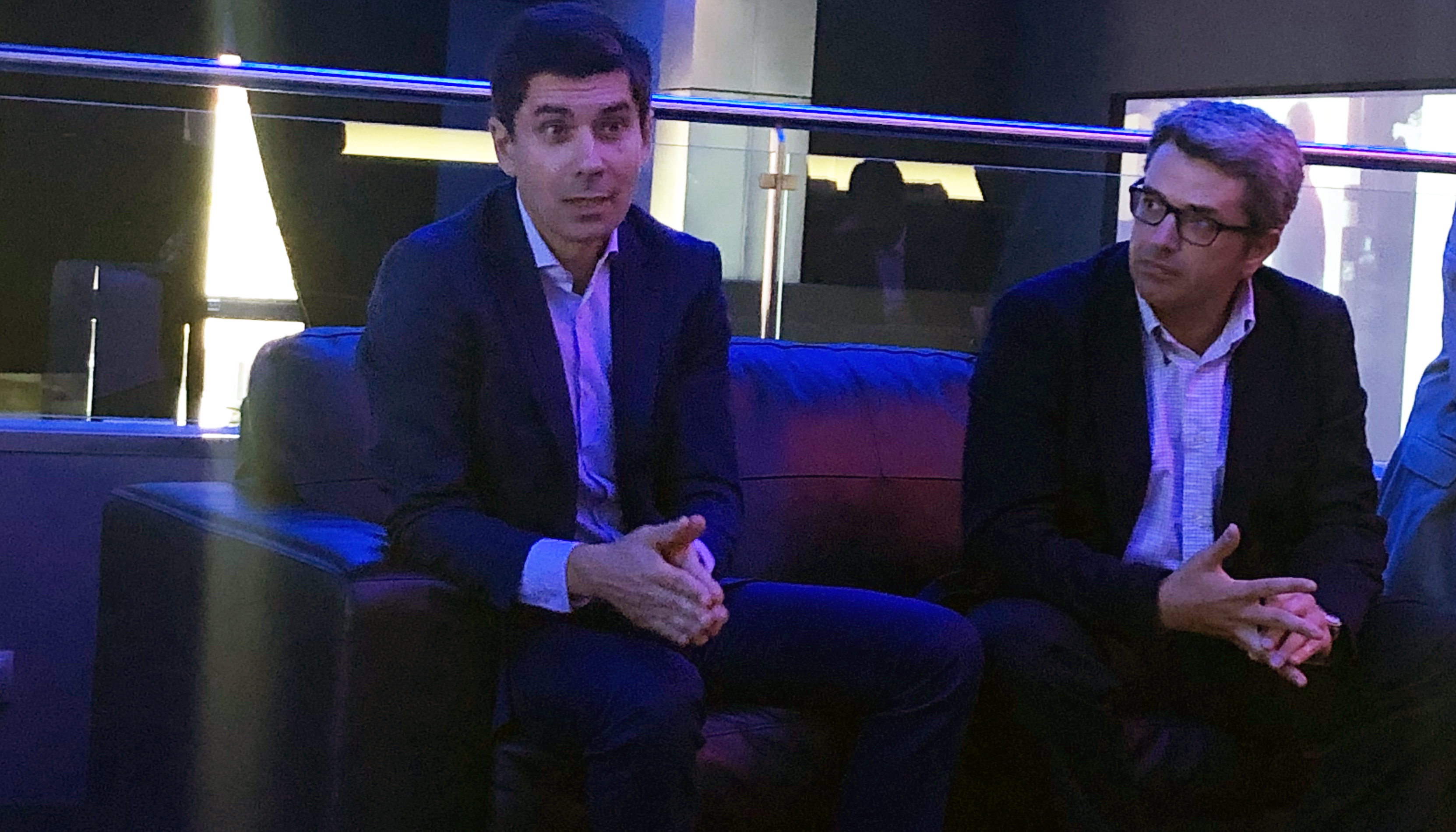 Vasco Falcao, CEO de Konica Minolta Espaa y Portugal, y Francisco Javier Boter, Product Manager de la compaa