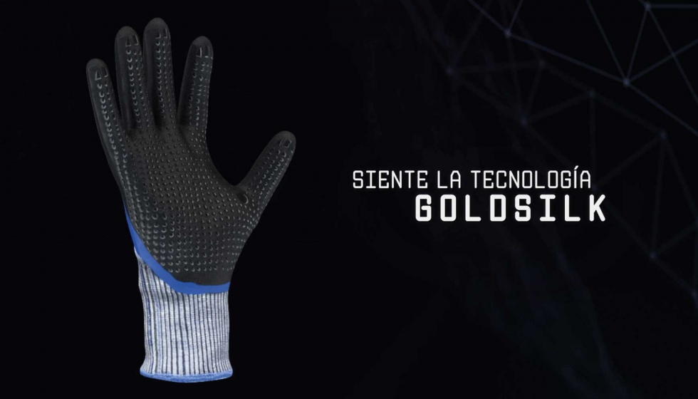 La tecnologa Goldsilk hace que el guante se adapte perfectamente a la mano