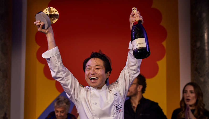 El ttulo de Masters of Pasta ha sido para Keita Yuge de Japn, convirtindole as en el nuevo ganador de Barilla Pasta World Championship...