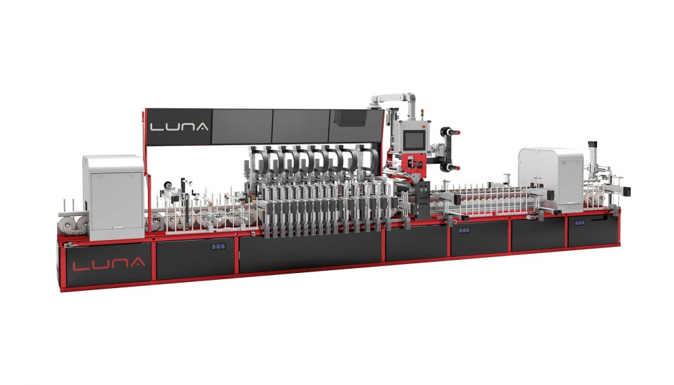 Luna-R, mquina de WPR para el recubrimiento automtico de perfiles de PVC