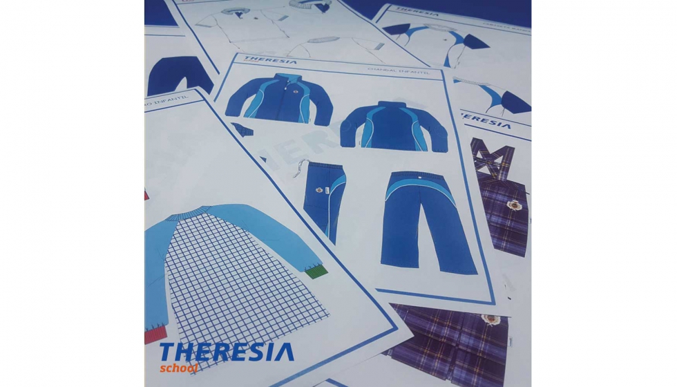 El proceso de fabricacin de un uniforme de colegio de Theresia va precedido del diseo y el patronaje del mismo...