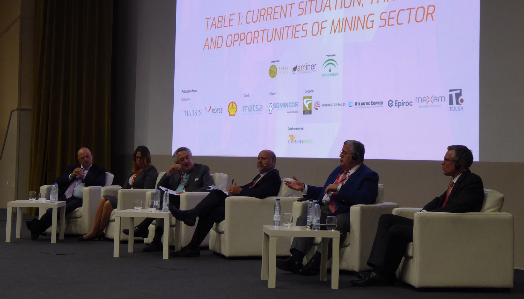 Participacin de Alberto Lavandeira Adn, CEO de Atalaya Mining, en la primera de las mesas redondas del MMH 2019